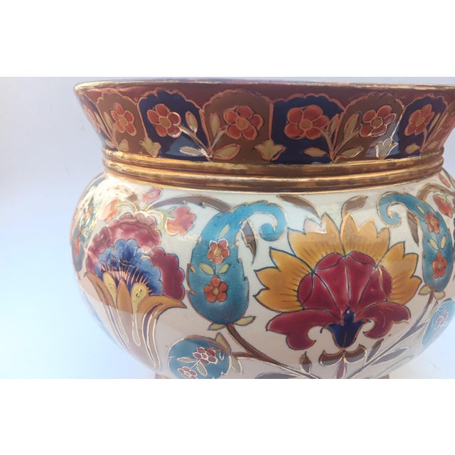 1920s Vintage Ceramic Planter from Fischer Budapest, 1920s For Sale - Image 5 of 8