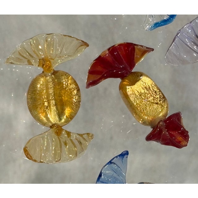 Glass Vintage Murano Style Blown Glass Candies, Set of 5 For Sale - Image 7 of 15