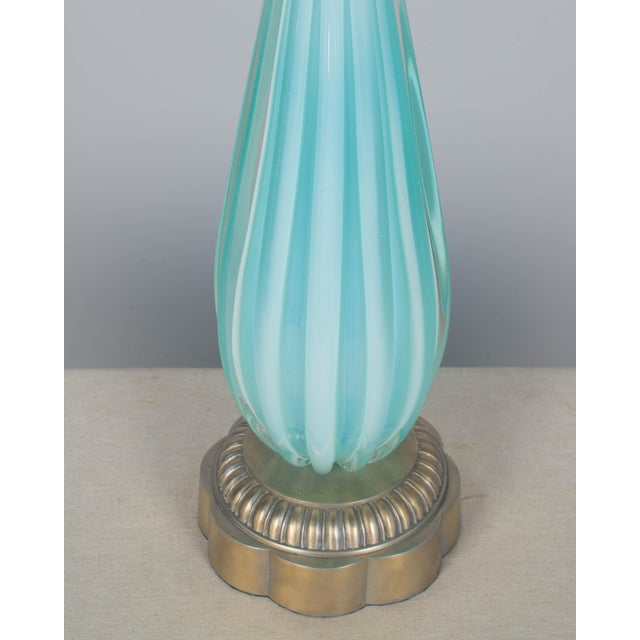 Murano Glass Seguso Mid Century Lamp | Chairish
