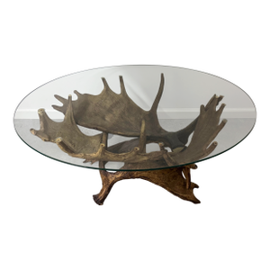 Late 20th Century Moose Antler Coffee Table