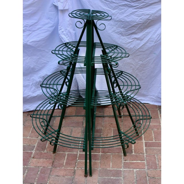 French Vintage Garden Plant 4 Tiered Shelfes Pyramid For Sale - Image 3 of 3