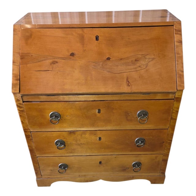 Antique Biedermeier Secretaire in Cherry, 1820 For Sale