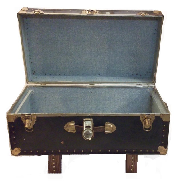 American Mid Century Coffee Table Trunk For Sale - Image 3 of 5