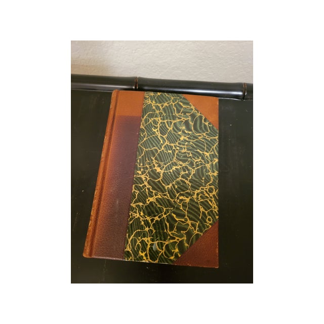 Antique 1910 "A Life of Francis Parkman" by Charles Haight Farnham (Half-Leather & Marbled Boards) For Sale - Image 4 of 4