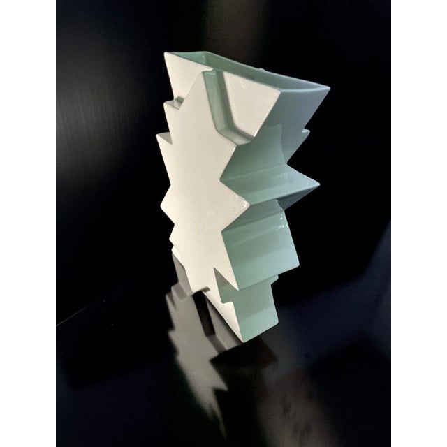 1990s Sculptural Ilios Vase in Ceramic by Florio Paccagnella Milano, 1990s For Sale - Image 5 of 7