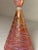 1990s Vintage Hand Blown Art Glass Spun Pink Opal Iridescent Perfume Bottle Sculpture For Sale - Image 5 of 12