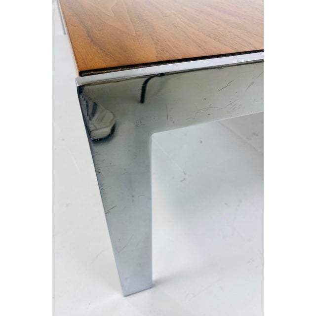 Wood Mid-Century Vintage, Milo Baughman Dark Walnut Coffee Table For Sale - Image 7 of 12