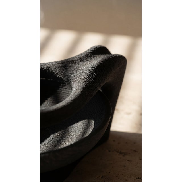 3D Printed Black Sand Sculptural Ashtray by Bryant Creative Industries S.L., in New conditions. Designed 1990 to 1999...