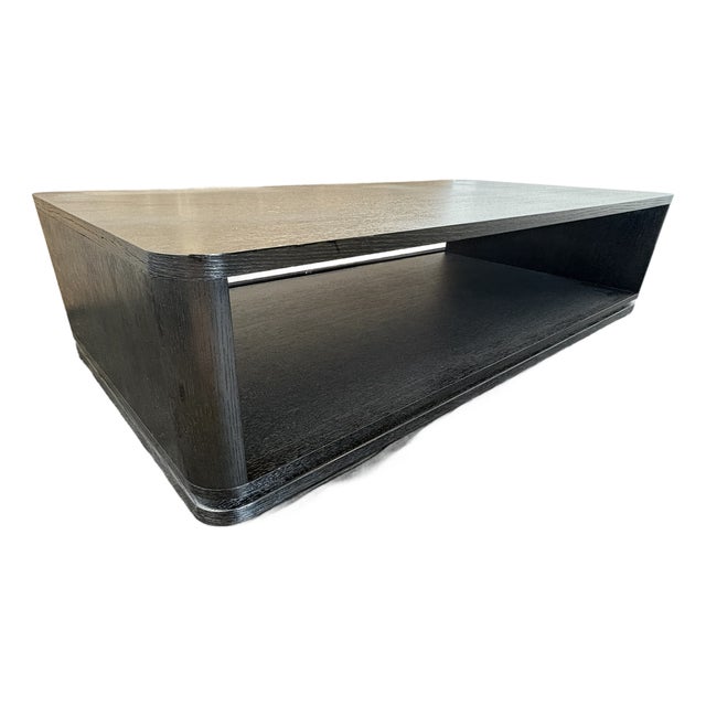 Rh Ligné Open Rectangular Coffee Table – 64" American White Oak | Architectural Open Plinth Design | Julie Lawrence Collection For Sale
