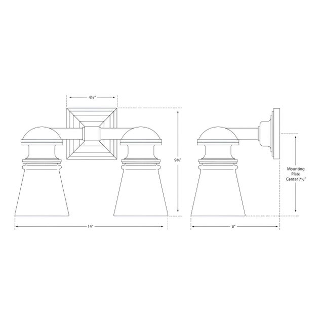 Traditional Chapman & Myers for Visual Comfort Signature New York Subway Double Light in Antique Nickel with White Glass For Sale - Image 3 of 3