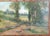 We are selling this English or American landscape oil painting. This painting features a simple country scene with several...