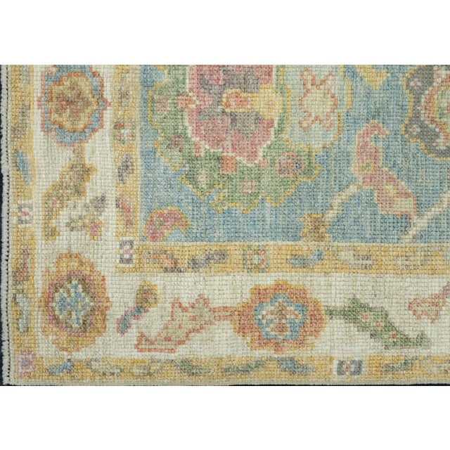 Turkish Oushak Runner Rug 2'8" x 6'2" #17423 For Sale In Houston - Image 6 of 8