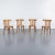 Vintage Honey Beech and Bentwood Dining Chairs, Set of 4 For Sale - Image 9 of 9