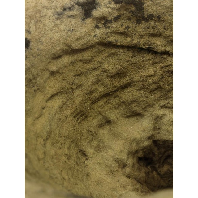 Early 18th Century Primitive Hand-Carved York Stone Garden Planter by Unknown for Unknown, 1750 For Sale - Image 12 of 14