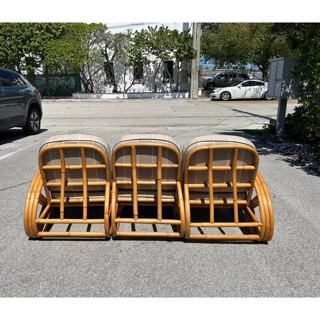 Restored 3-Seater Vintage Rattan Sofa For Sale - Image 9 of 16