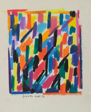 Françoise Galle, Colorful Abstraction, Pastel