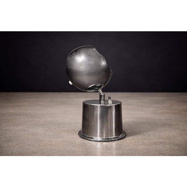 1950s Rewired Brazilian Modern Chrome Table Lamp by Dominici For Sale - Image 14 of 15