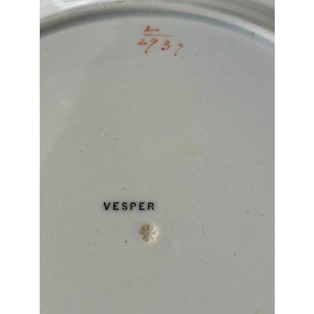 Chinoiserie Antique Vesper Indian Tree Plates ~ Set of 7 For Sale - Image 3 of 8