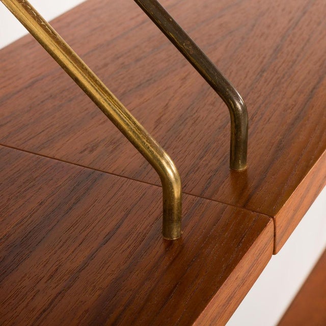 Mid-Century Danish Wall Unit with Desk Shelf, 1960s For Sale - Image 13 of 16