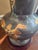 Mid 20th Century Vintage Pewter & Brass Asian Chinoiserie Jar Lamp For Sale - Image 5 of 11