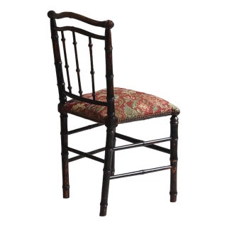 Antique Napoleon III Bamboo Look Chair, 1880 For Sale