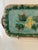 1900 - 1909 1900s Flower & Leaf Decorated Victorian Ceramic Majolica Platter For Sale - Image 5 of 8