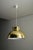 Large Mid-Century Modern Gold Brass Tone Dome Pendant Light, 1970s For Sale - Image 11 of 12