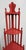 Chinese Chippendale Style Red Lacquered Corner Etagere For Sale - Image 4 of 6