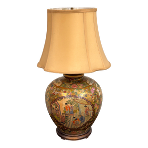 Kalart Satsuma Style Porcelain Table Lamp