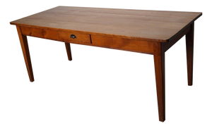 Vintage 20th Century Farmhouse French Cherry Dining Table