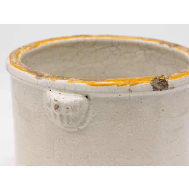 Beige Antique Stoneware Urn, Italy Early 20th C. For Sale - Image 8 of 12