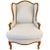Wood French Provincial Wingback Chairs With Geometric Upholstery Attributed to Baker - A Pair For Sale - Image 7 of 18