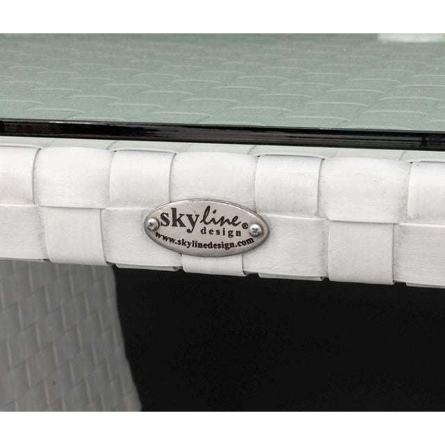 Early 21st Century Skyline Design Glass Top Dining Table For Sale - Image 5 of 11