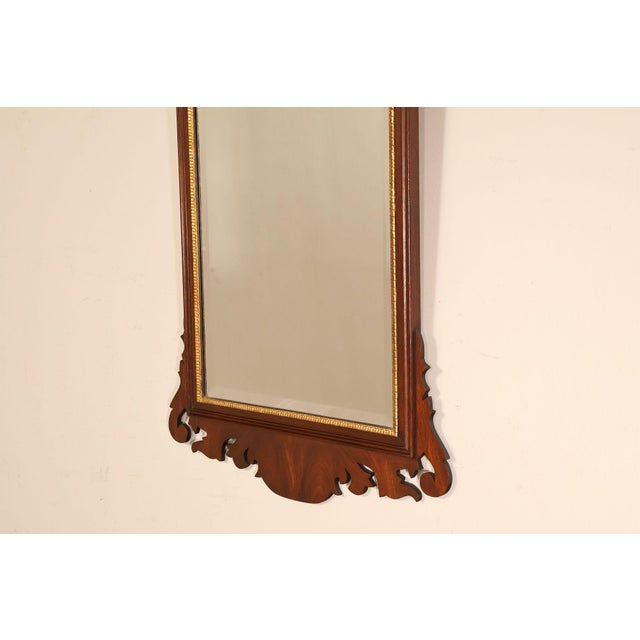 Henkel Harris Chippendale Style Mahogany Wall Mirror For Sale - Image 10 of 18