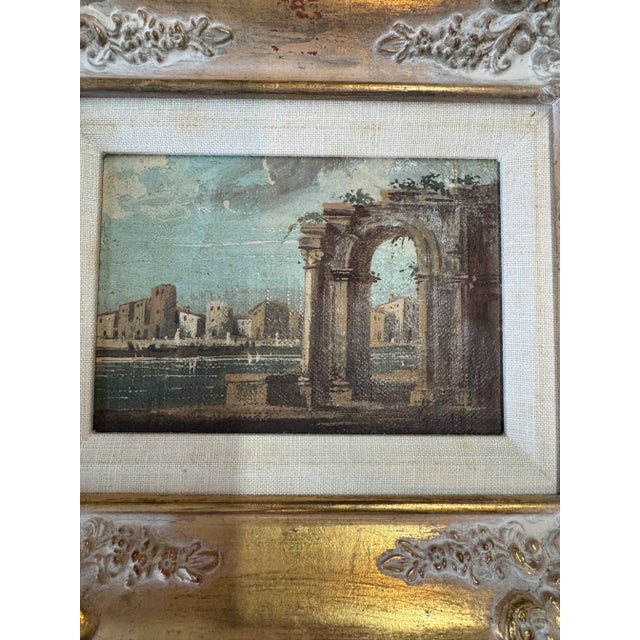 Antique Italian Oil Painting, Set /4 For Sale - Image 9 of 9