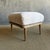 Mid-Century Modern Frances Ottoman Oak Ottoman Upholstered in Genuine Sheepskin With Down Foam Core For Sale - Image 3 of 10