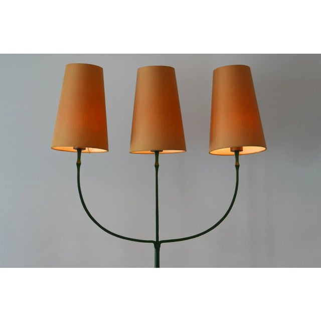 Green Mid-Century Floor Lamp, 1950s For Sale - Image 8 of 18