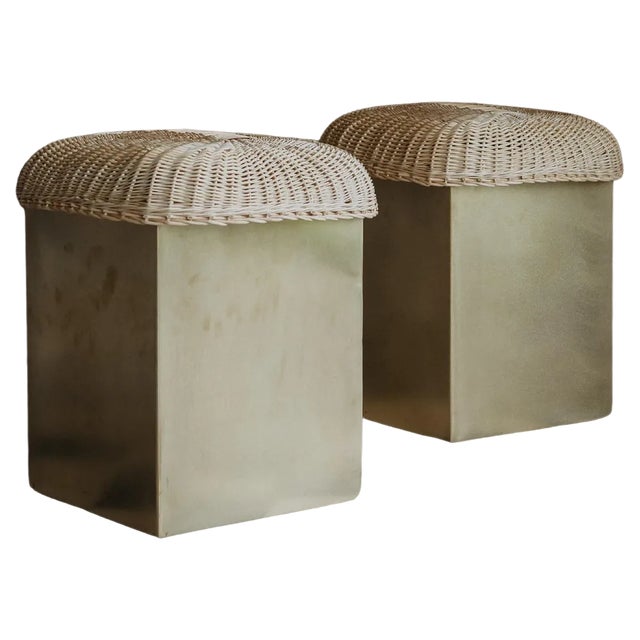 Set of Boudoir Stools by Mylene Niedzialkowski For Sale