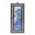 Oriental Blue White Tree Mountain Scenery Porcelain Framed Wall Panel Art For Sale
