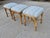 Pair of McGuire Target Back Lounge Chairs With 3 McGuire Footstools For Sale - Image 16 of 18