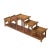 Asian Brown Wood Bridge Step Shape Table Top Curio Display Easel Stand For Sale - Image 3 of 12