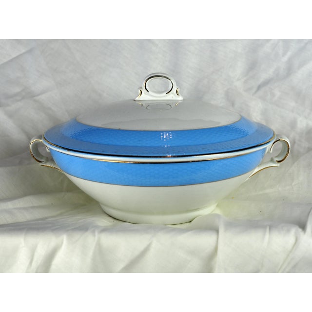 1950s French Saint Amand Pastel Blue Soup Tureen For Sale - Image 13 of 13
