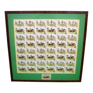 "Derby Day" 48 Framed Playing Cards/ Jockey/ Horse Racing Playing Cards For Sale