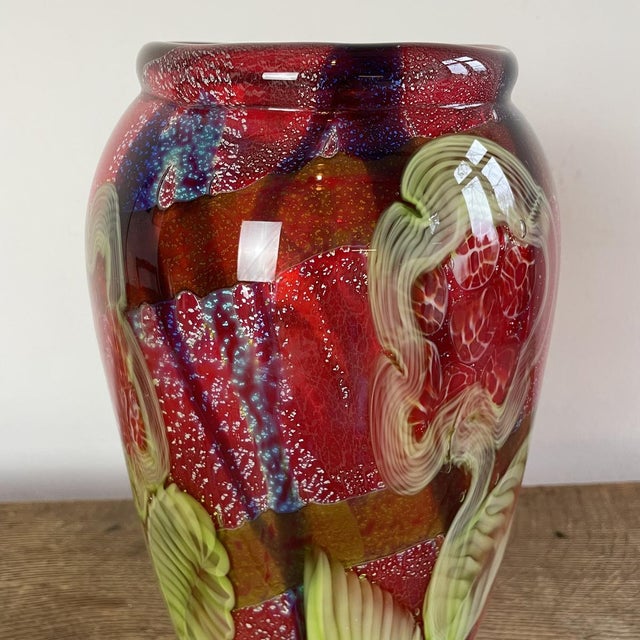 Murano Glass Vase, 1950s For Sale - Image 6 of 11