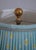 1990s Quality Crystal & Brass Table Lamp W. Shade For Sale - Image 4 of 8