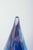 Murano Drop-Shaped Sculpture in Clear and Blue-Violet Art Glass, 1970s For Sale - Image 3 of 5