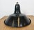 Industrial French Black Enamel Factory Pendant Lamp, 1960s For Sale - Image 12 of 17