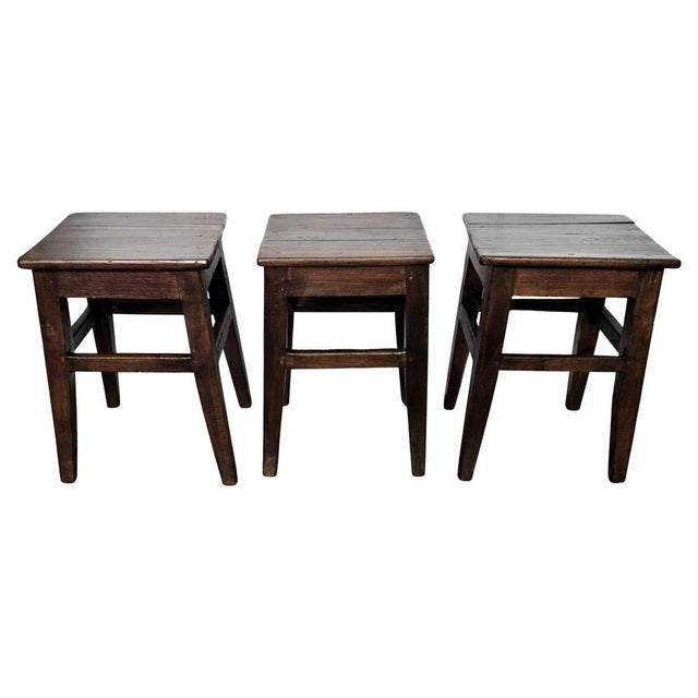 Italian Minimal Wood Side Table, 1950s For Sale - Image 10 of 10