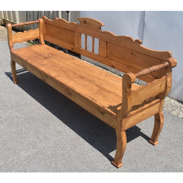 Pine Paneled Bench or Settle, Hungary For Sale In Baltimore - Image 6 of 15