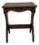 Vintage Decorative Wood Stool With Curved Silhouette and Exposed Peg Details For Sale